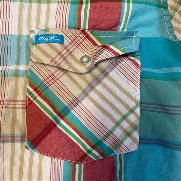 Lng WOVENS | Men’s Plaid Button Down Shirt - Picture 3 of 8